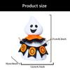 Cartoon White Ghostly Doll Plush Fabric Stuffing Animal Ornament Decors For Halloween Christmas Shelf Car Display