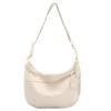 2024 Japanese Minimalist Large Capacity Crossbody Bag for Women - Versatile Student & Shoulder Canvas Dumpling Bag