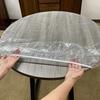 PVC Table Protector Cover Elastic Edge Table Cover New Tablecloth Protector  for 36-68inch