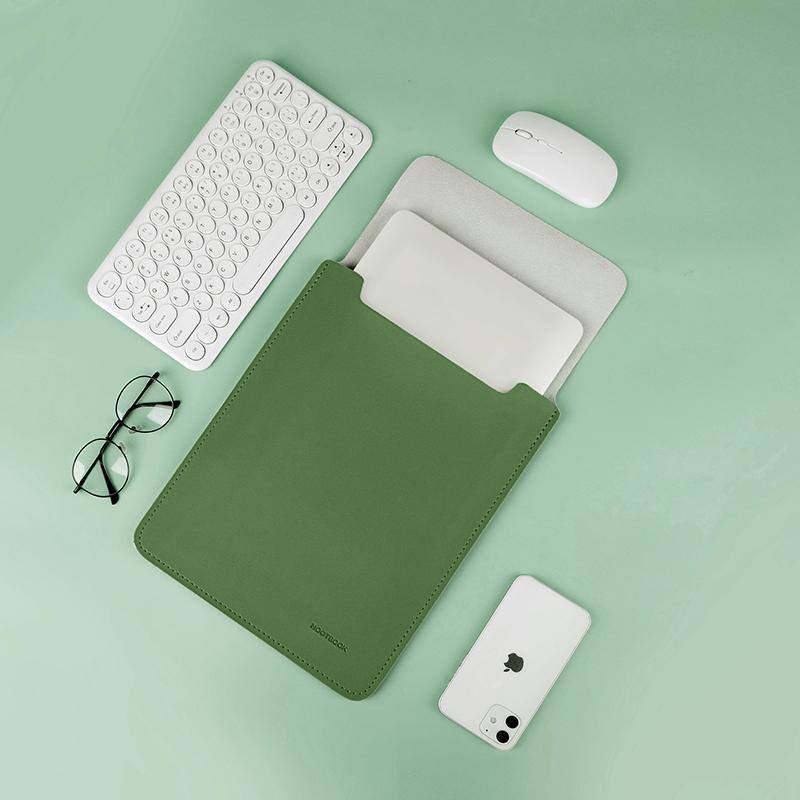 Laptop Sleeve Tas Voor Macbook Air Pro 16 Hoes M2 M1 Pro 13 14 Notebook Cover Voor Huawei HP Dell 13.3 14 15 15.6 Hoes For 15-16 Inch groen