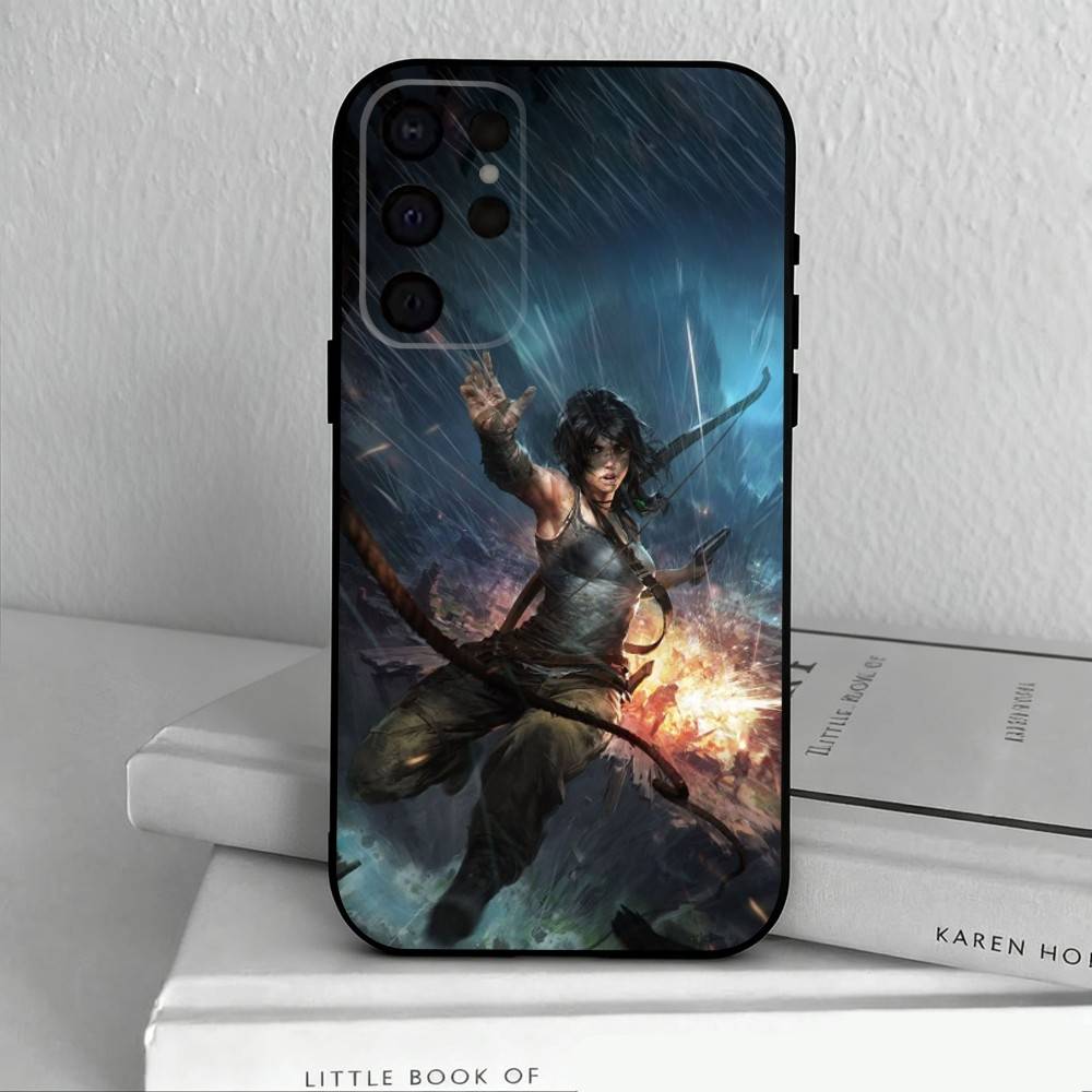 HOT T-Tomb Raider L-Lara Croft  Phone Case For Samsung S25,S24,S21,S22,S23,S30,Ultra,S20,Plus,Others Soft Black Case