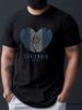 Unisex T-Shirt mit Guatemala Fingerabdruck Herz Muster Druck