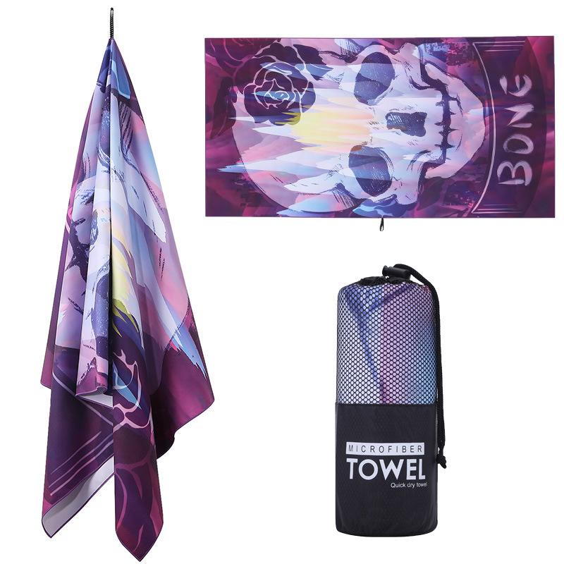 Přímý prodej digitální tisk plážová osuška mikrovlákno absorpce vody, ochrana proti písku a hřejivost rychleschnoucí tištěná osuška
