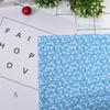 7Pcs Blue floral pattern Fabric Bundle Quilting Fabric  Hand quilt production