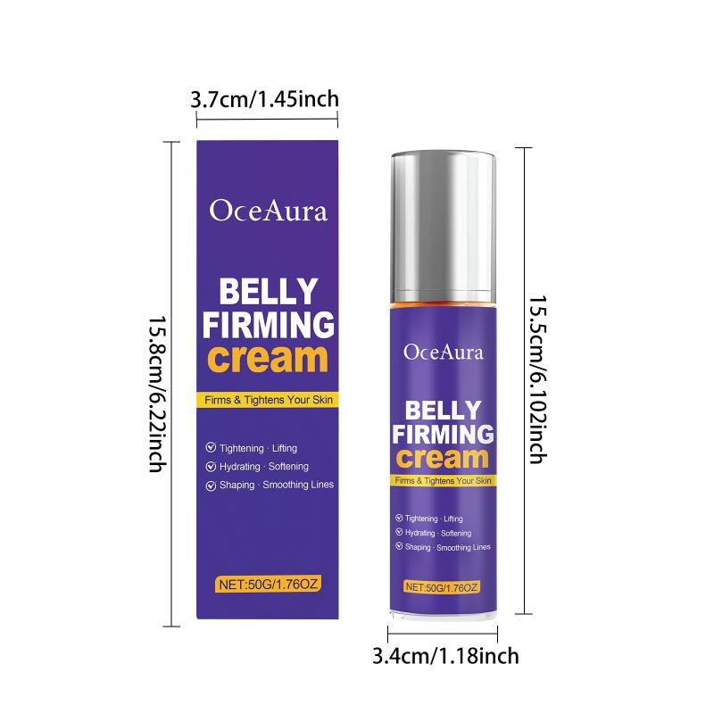 Tenderness Enhancing OceAura Cream Fast Absorbing Lightweight Care for Stomach Area Day and Night Use