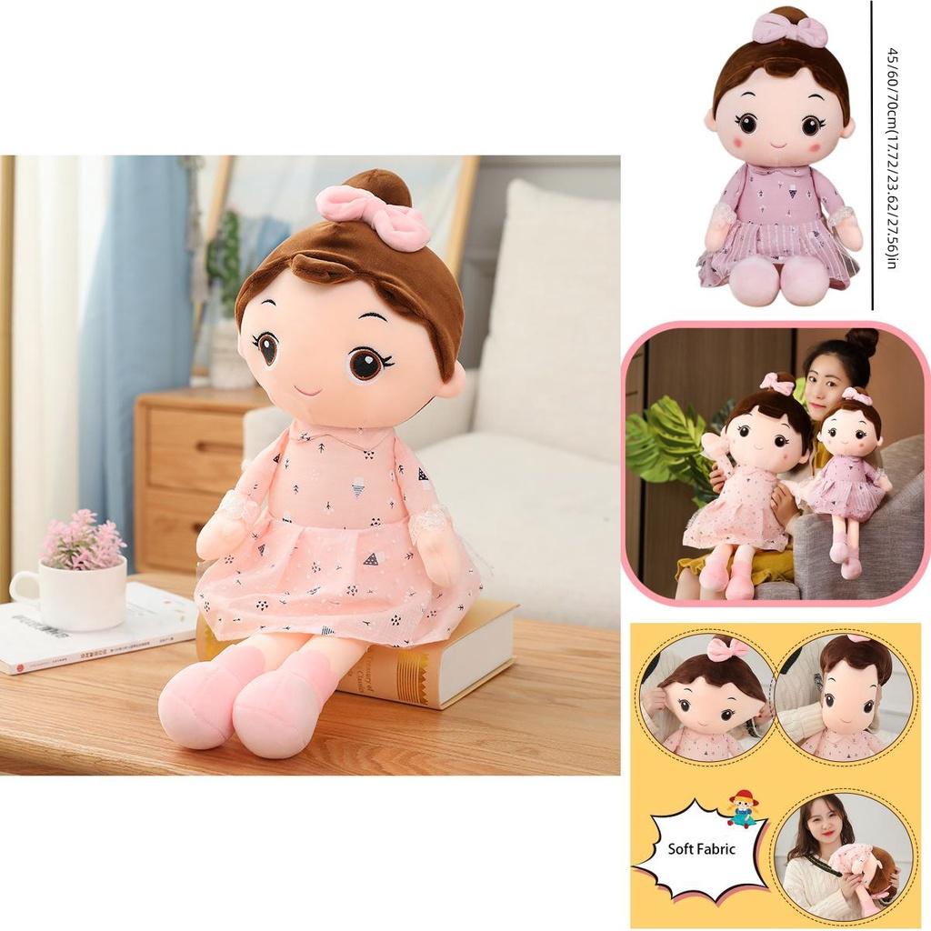 Plush Girl Doll With Cotton Filling For Kids Play And Collection