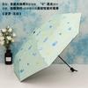 Fresh Print Umbrella Student Small Portable Folding Rain Or Shine Dual-Use Umbrella Sun Protection UV Protection Sun Umbrella Women