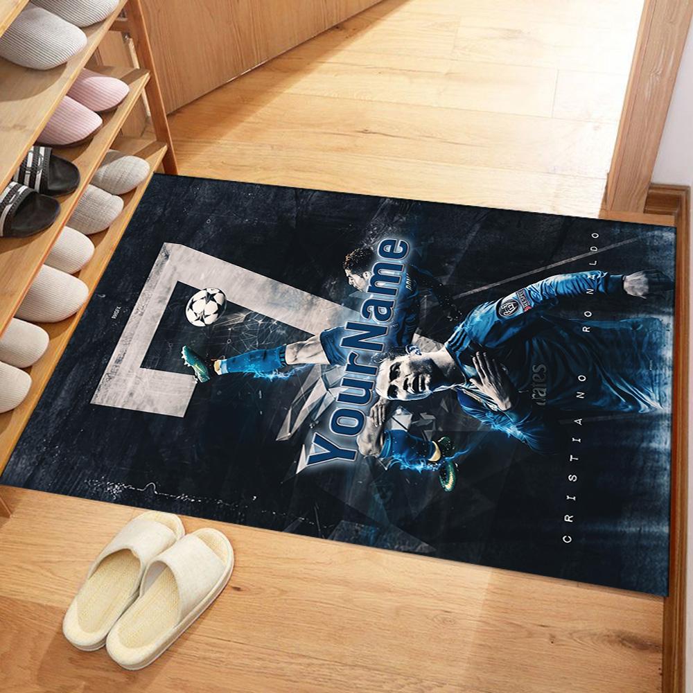 Cristiano Ronaldo 31 Personalized Text Floor Rug Office Rug Design for Decorate Room Game Room Entryway Study Room Anti-slip Rug Decorate Offices
