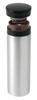 Kakusei UC-03 Silver Mug Water Bottle, 300ml, Double-Layer Vacuum Wall, Insulates Hot & Cold Water, Easy-Open Ribbed Cap, Includes Ice Stopper,