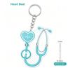Acrylic Stethoscope Keychain 2D Adorable Design for Nurses Doctors Bag Charm Pendant Gift Souvenir