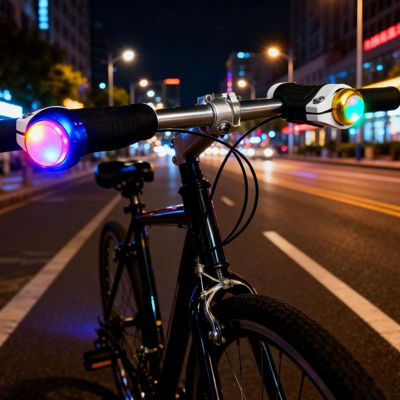 1 Coppia Luce Manubrio Bici Segnalatore di Svolta per Ciclismo LED Tappi Estremità Manubrio Luci Indicatori Accessori Bicicletta