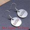 Boucles d'oreilles Symbole Om Yoga Vintage Boucles d'oreilles Mode Pour Femmes Apprêts de Fabrication de Bijoux DIY