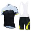 Men Women Cycling Jersey Bib Shorts Set Quick Dry Breathable Bike Riding Outfit Road Mountain Biking