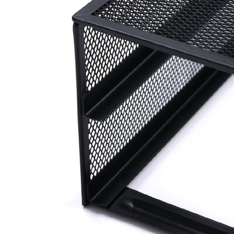 Metal Mesh Computer Monitor Stand Monitor Stand with Storage Drawers for Office