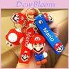 Weicher Gummi Mario Schlüsselanhänger Lustiges Cartoon-Accessoire mit Einzelverpackung Perfektes Geschenk für Kinder und Erwachsene