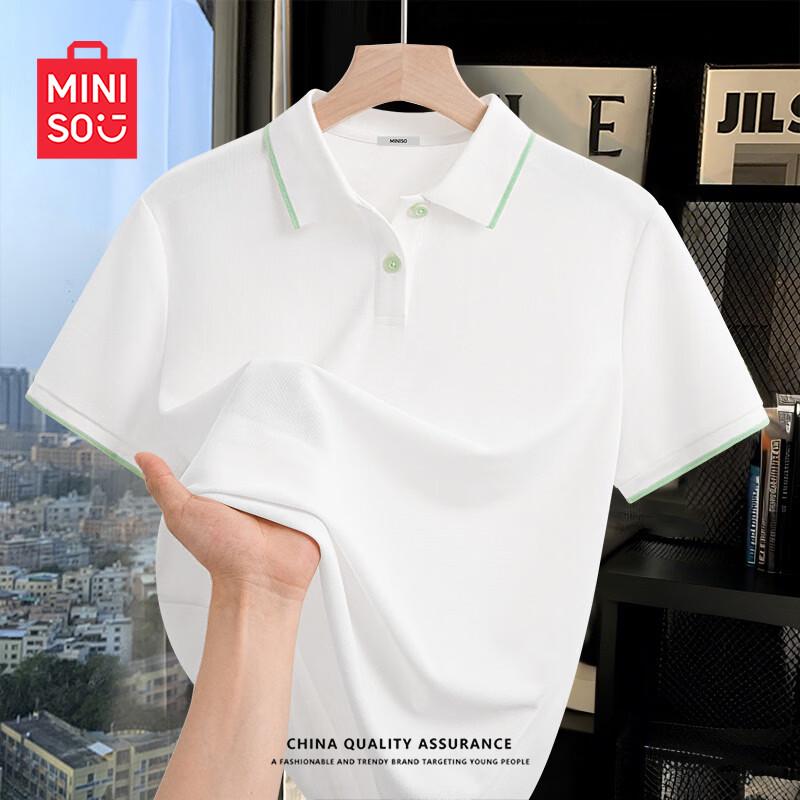 MINISO Women's Anti-bacterial Thin Lapel Polo T-Shirt