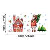 Merry Christmas Wall Sticker Santa Snowflake Window Decoration PVC New Year Christmas Removable Navidad Gift Home Decor