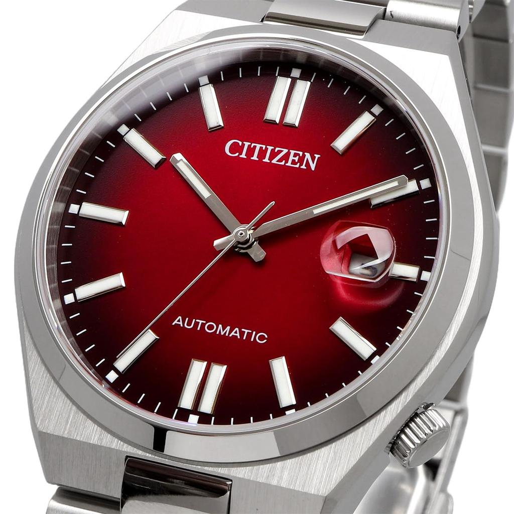 Citizen Tsuyosa Collection Automatic Self-Winding Men's Wristwatch NJ0150-56W Sapphire Glass Burgundy Gradient Silver
