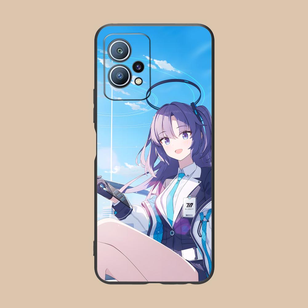 Blue Archive Yuuka Matte Mobile Phone Case for Huawei P60 P50 P40 P30 P20 P10 P9 P8 Pro Lite Plus Colorful Printing Cover