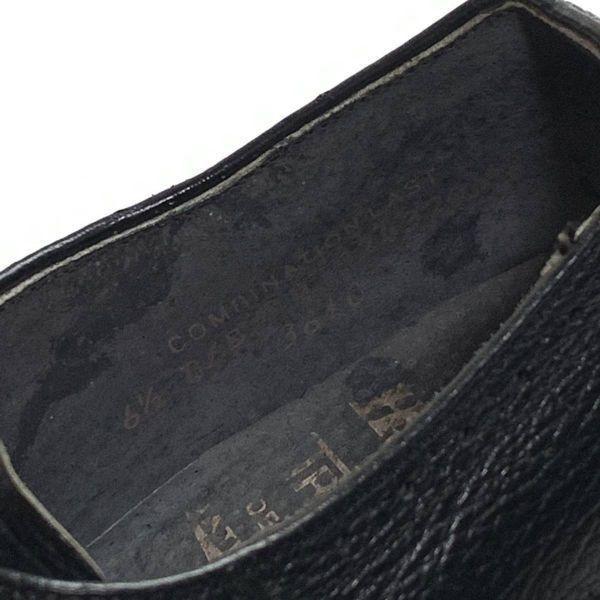 Vintage 70s Hanover True Tred Monk Strap Shoes Black 6.5 D/E 24.5(USED)