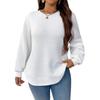 Women's Solid-color Fashionable Long-sleeved Top