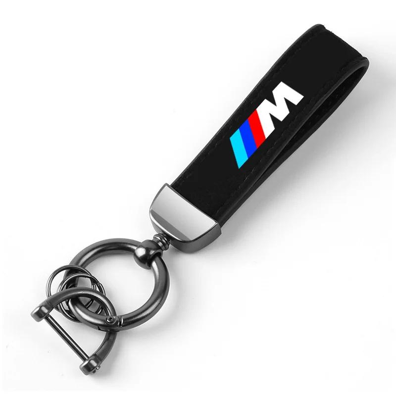 Car Sticker Hot 2025 Car Suede Keychain Leather Key Chain For BMW M Power Performance M3 M5 X1 X3 X5 X6 E46 E39 Car Key Strap Wa