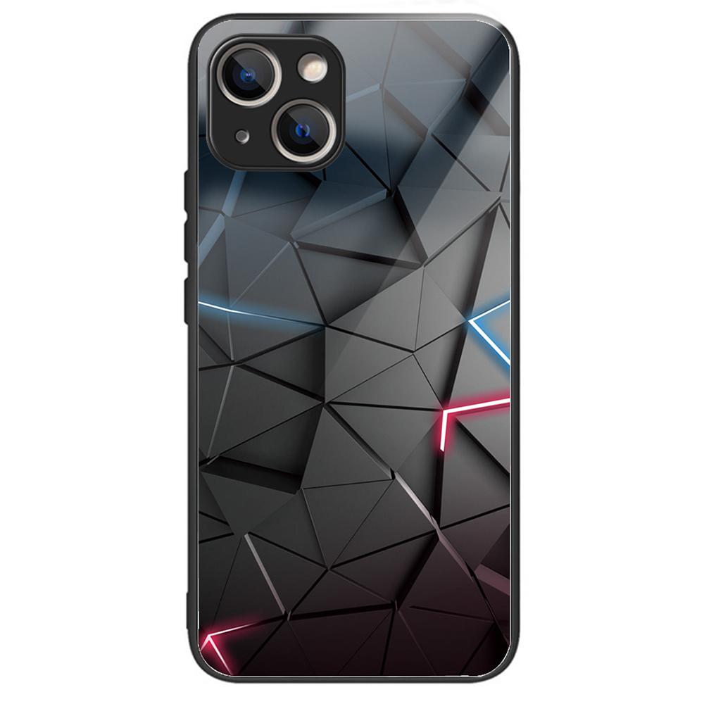 Tempered Glass+TPU Case for iPhone 15 Phone Cover Pattern Printing