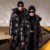 Moda feminina casual outono inverno cor sólida estampa manga comprida jaquetas e casacos casacos de plumas