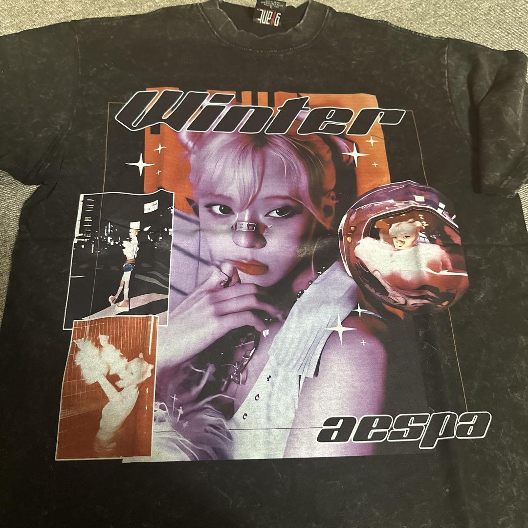 

[USED] aespa Winter T-shirt, vintage finish