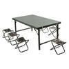 Jungle Military Steel Folding Dining Table Set