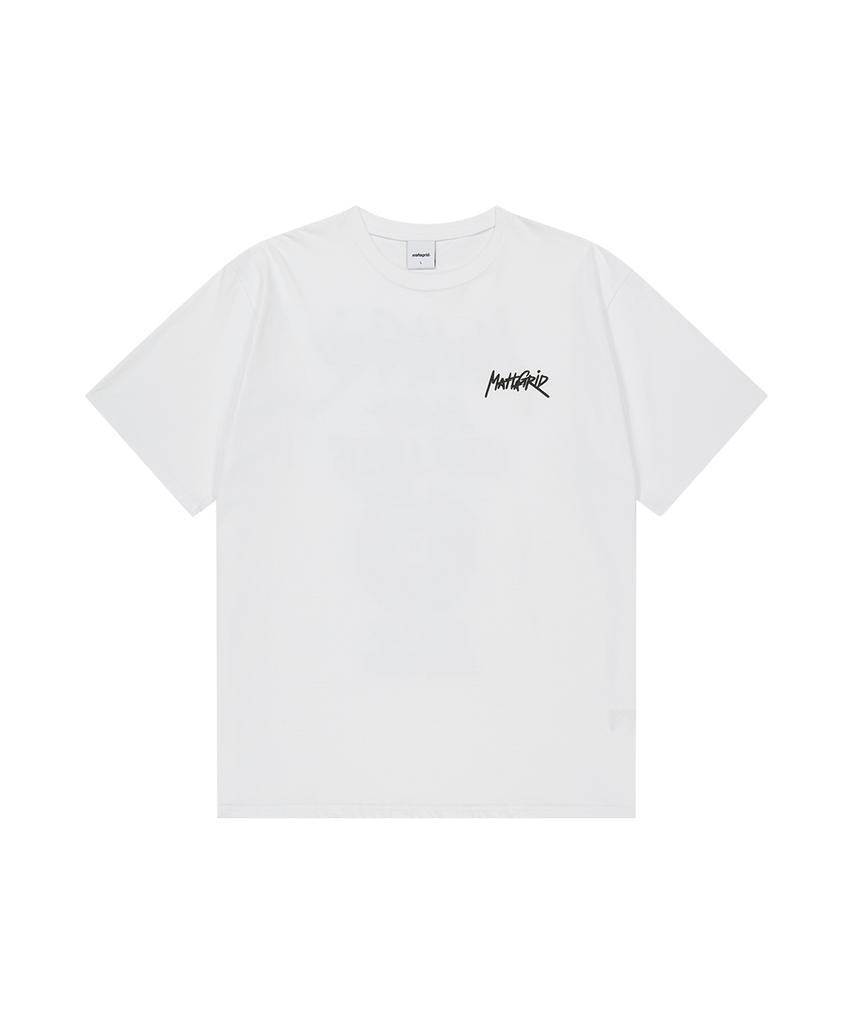 MAHAGRID Record Graffiti Logo Tee White(Mg2Gmmt518A)