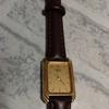 Working new battery SEIKO QUARTZ gold new square condition, replaced. women's watch, color, strap, shape, vintage.