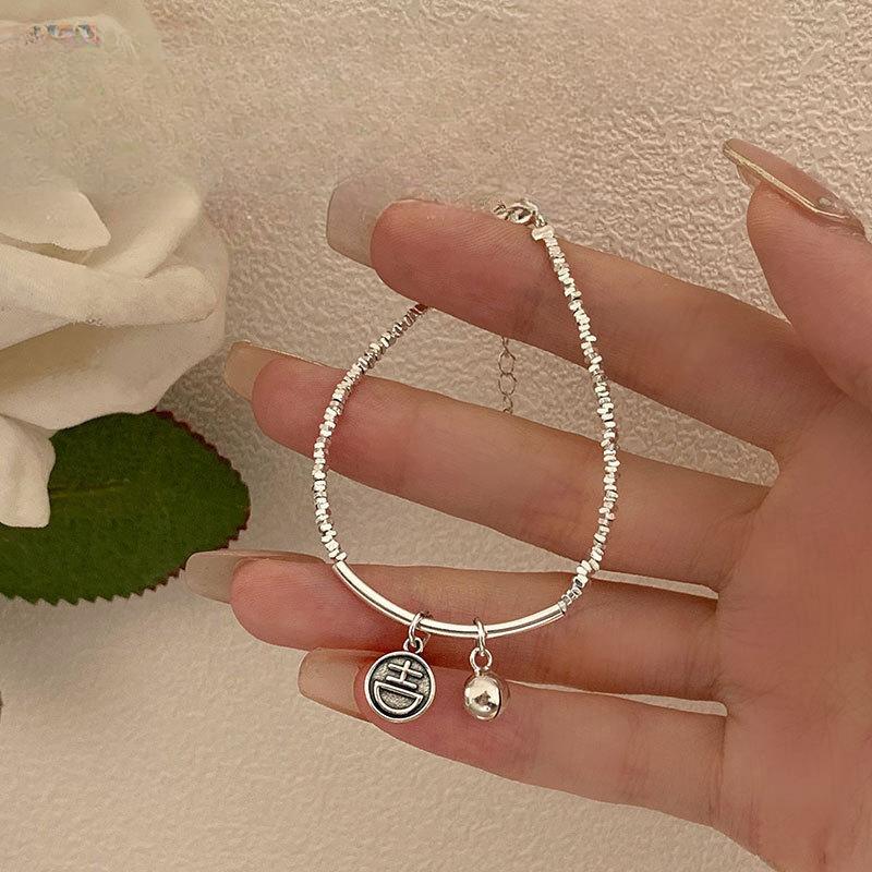 

Ретро-разрушенный брендовый набор колокольчиков Ziji, индивидуальный универсальный браслет, модная цепочка на ключицу