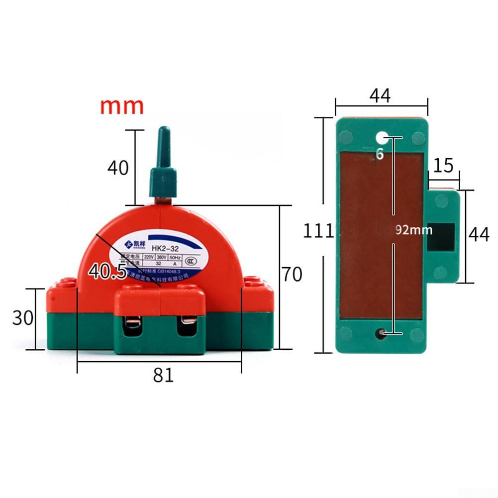 

Выключатель-разъединитель 100А, 1 шт., 50/60 Гц, противоударный, двойной 32A/2P