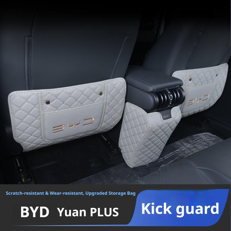 For BYD ATTO3 Car Specialized Kick Mat Front Seat Back Pad Rear Row Anti Kick Mat Dirt Resistant Auto Interior Protective