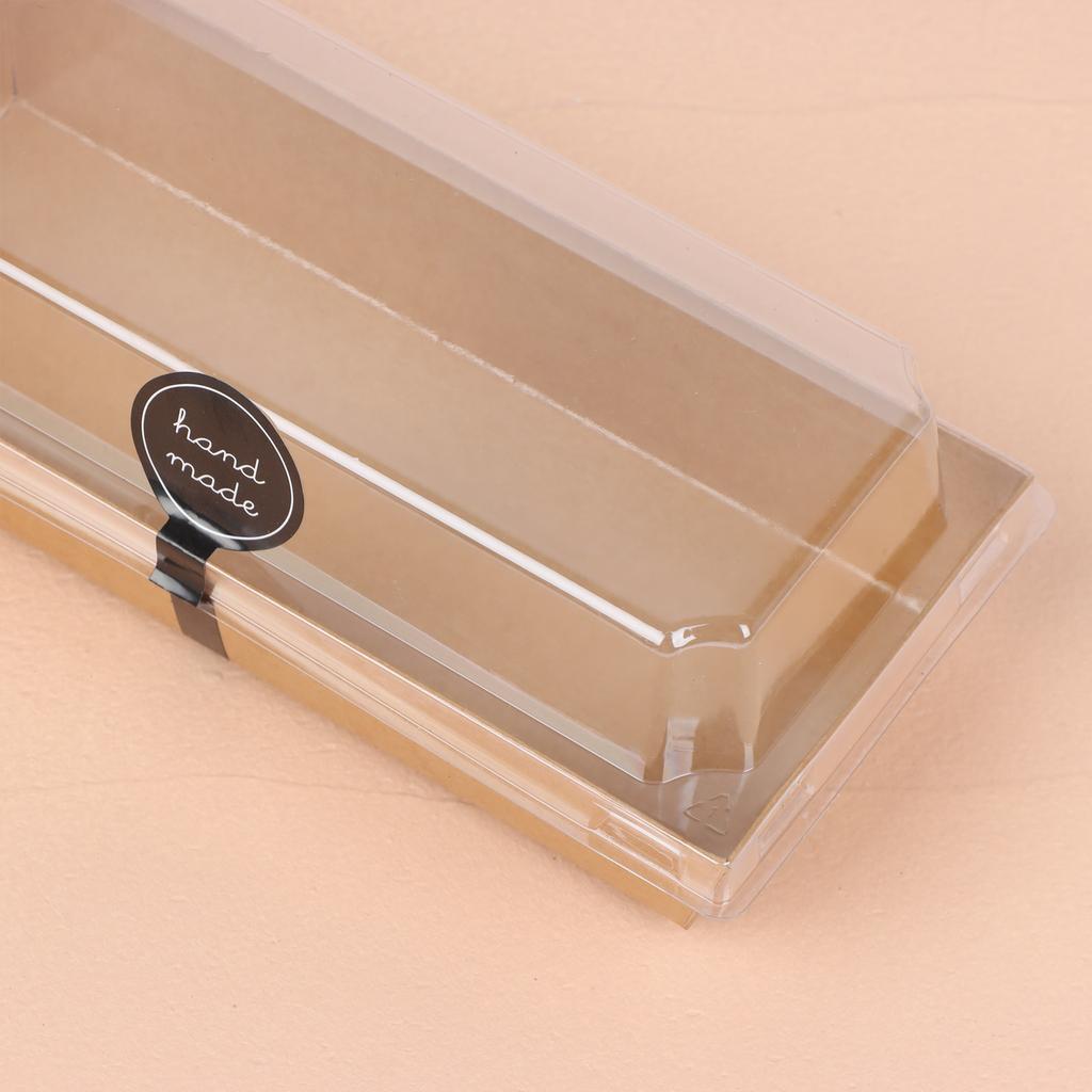 50 Pieces Cake With Lid Box Swiss Roll Plastic Holder Individual Charcuterie Sna