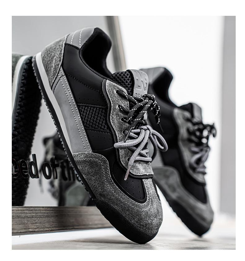 Spring New Shoes for Men Casual Sport Shoes Breathable Mesh Flat Skateboard Shoes Youth Fashion Sneaker