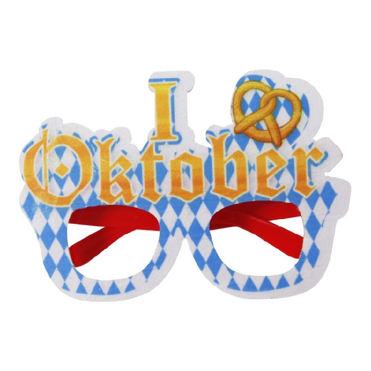 1PC Oktoberfest Photo Booth Prop Eyeglasses Paper Oktoberfest Party Supply