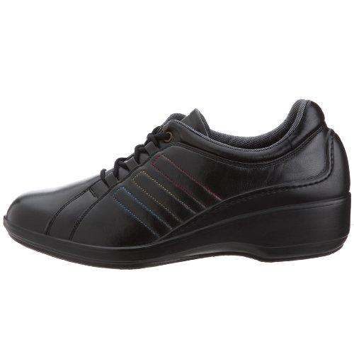 Bonstep 7008 Women's Black Walking Shoes, Size 24.5 (3E)