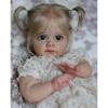 Realistic Silicones Baby Girl Doll 21inch with Flexible Joint for Kids Play Realistic Baby New Borns Asleep Toy Soft