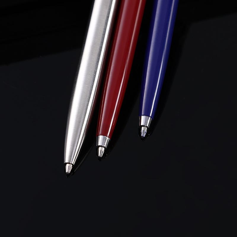 All-Metal Semi-Steel Push Ballpoint Pen - Ideal for Gifts and Cross-Border Promotions