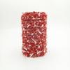 Tenglin Red Thick Plush Shoelaces for Winter - Perfect for Canvas & AJ White Shoes (1 Pair)