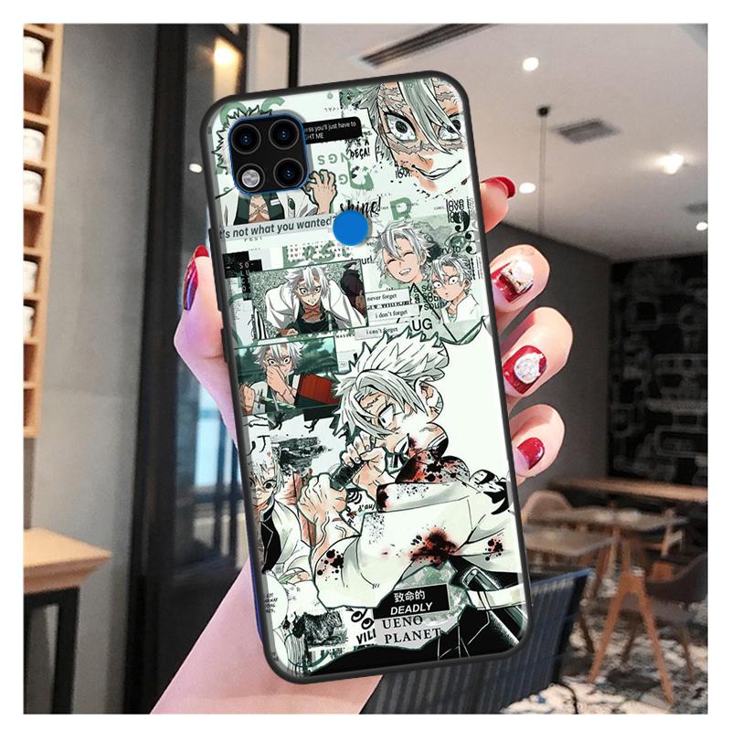 Shinazugawa Sanemi Kimetsu No Yaiba For Xiaomi Redmi Note 11 Pro Phone Case For Redmi 9T 9A 9C 9S 10S Note 9 10 Pro Back Cover