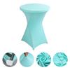 Weißer Stretch Runder Cocktail-Tischbezug 60-80cm Durchmesser Für Hochzeitsfeier Party Hotel Bar Event