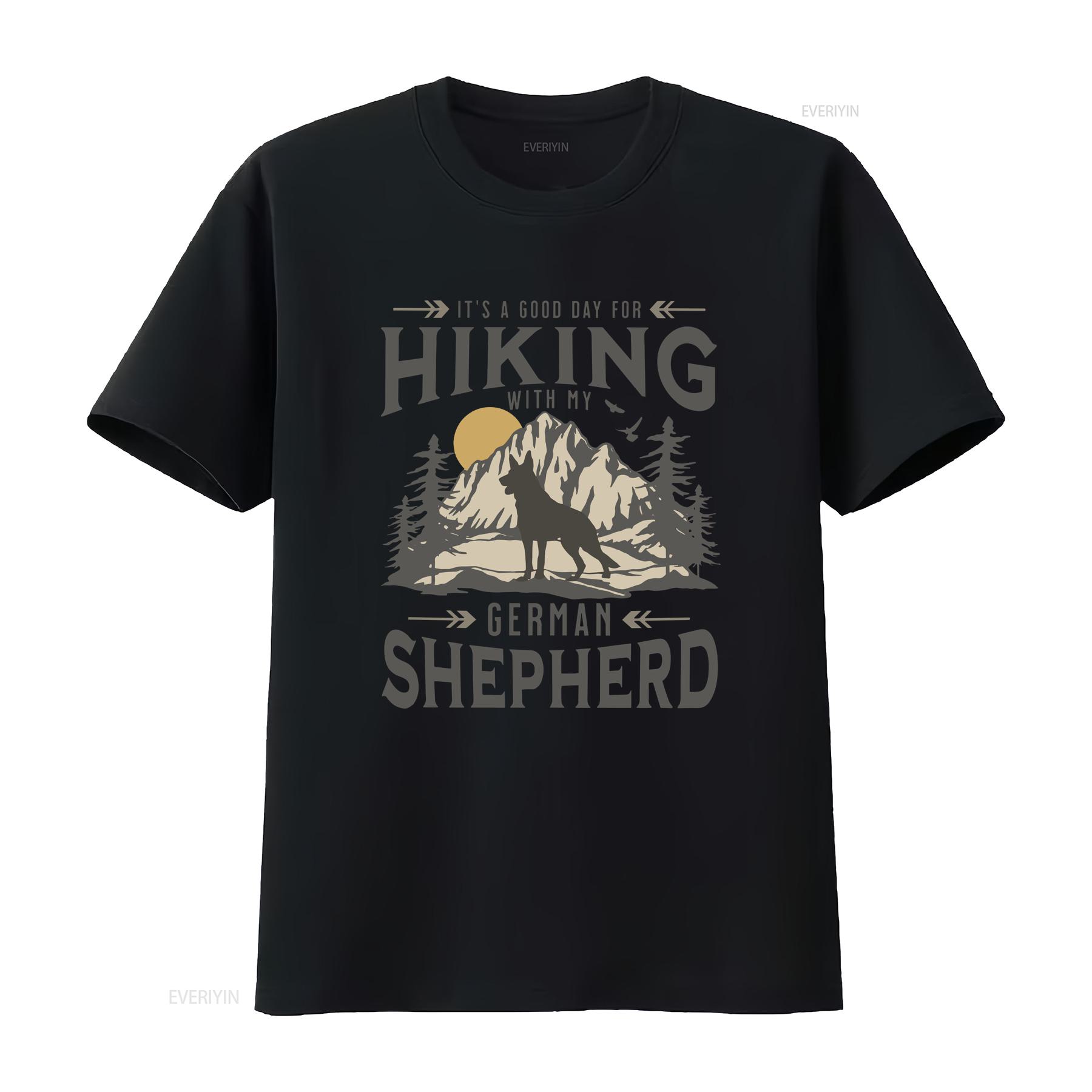 

German Shepherd T Shirt GSD Vintage Style Dog Hiking For Mom Dad Outdoorsy Lovers vintage Washed designer clothes Slightly 4XL