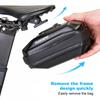 0.8/1L Bicycle Saddle Bag Reflective Mountain Quick Release Bike Cushion Tail Bag Bike Seat Rear Tool Pouch for Outdoor Cycling