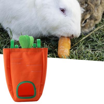 Yousheng Kaninchen Heufutterspender Weniger Abfall Große Kapazität Ein Loch Chinchilla Hängende Heutasche Futterspender Haustierbedarf