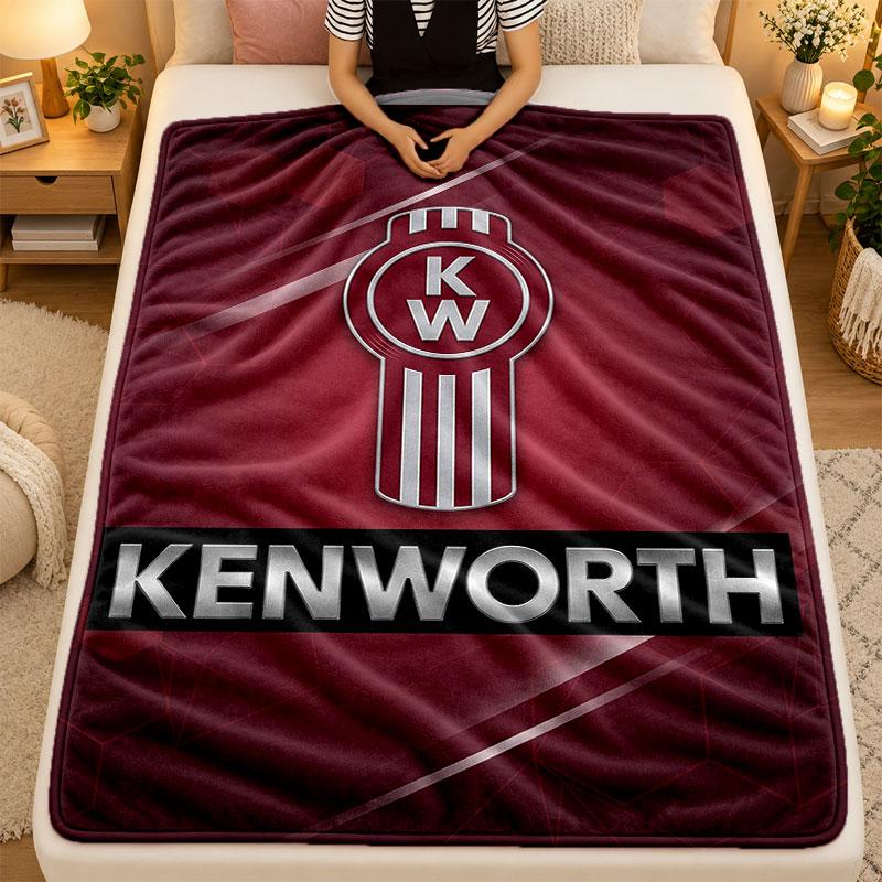 Flannel BlanketKenworth Warm Soft Throw Blanket for Indoor Sofa Bed Living Room Use
