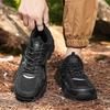 Outdoor Hiking Shoes Men Comfortable Breathable Soft Flat Low-top Mesh Shoes Anti-slip Lace-up Casual Sneakers Men