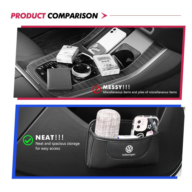 TMBCU1 For Volkswagen VW Car Storage Bag Small Collecting Bags Door Seat Back Organizer Polo Jetta Sagitar Magotan Passat B5 B6 B7 CC